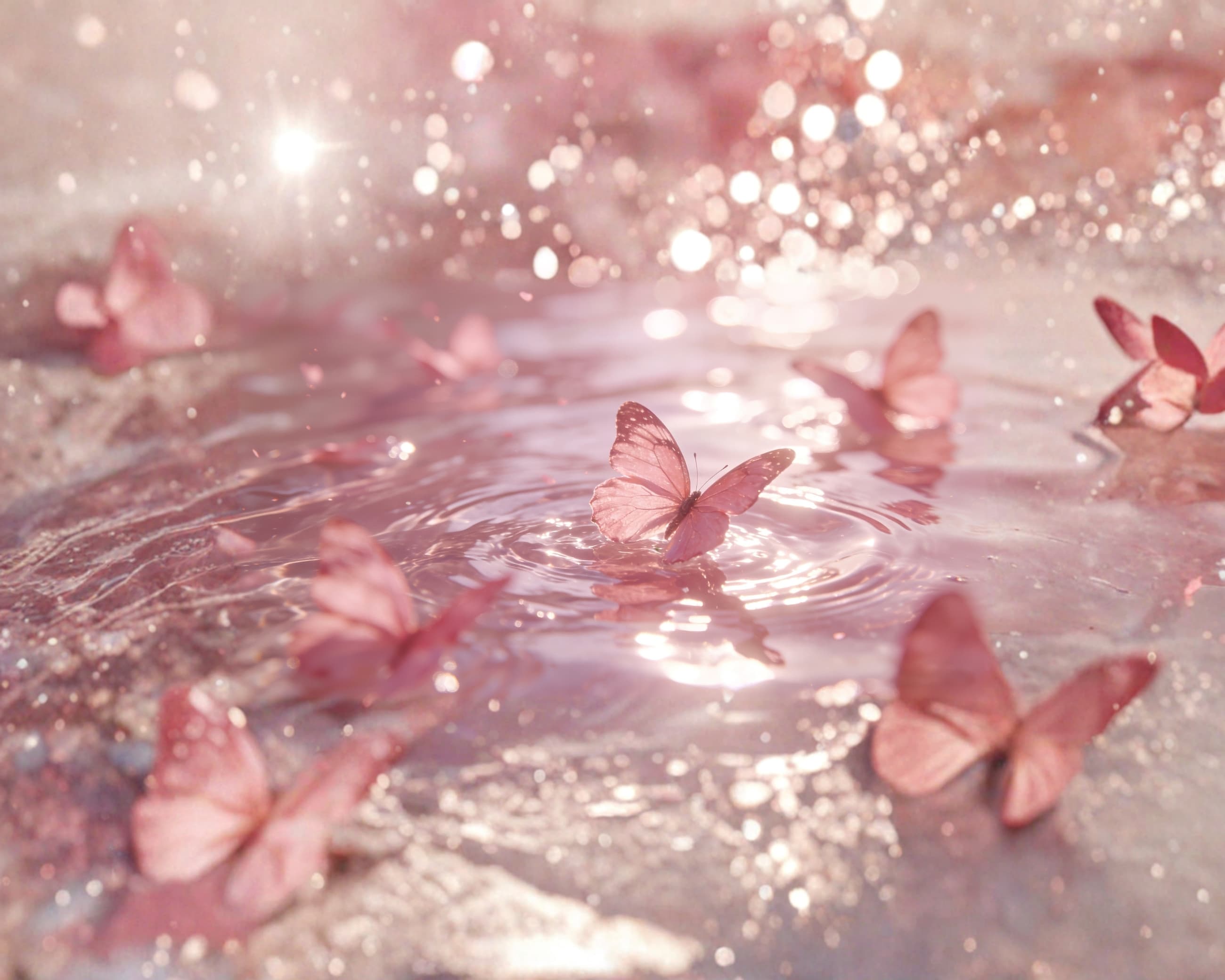 Five small potted plants displayed on beige stacked blocks, featuring a variety of green foliage in dark gray pots against a neutral background.